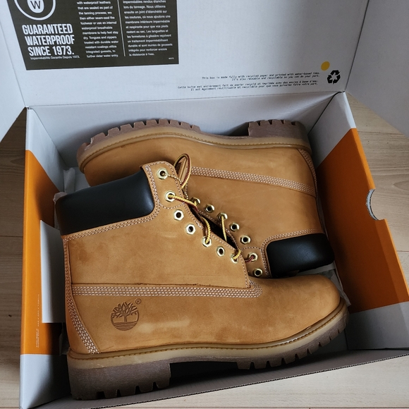 NEW In Box Timberland Premium 6 Inch Lace Waterproof Work Boots 9.5 Mens Outdoor - Picture 4 of 7